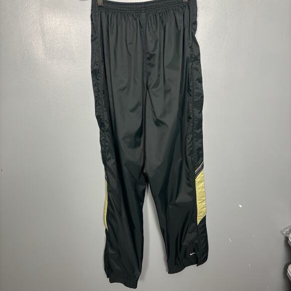 Vintage 90’s Nike Men Women Zip Up Tear Away Track Pants Green Zipper Snap XL - Picture 1 of 8